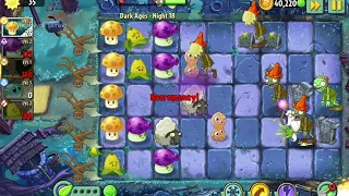 PVZ 2 | Risk Free Arena Level, Dark Ages - Night 18