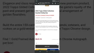 2023 Topps Chrome Gilded Collection Info