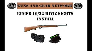 Ruger 10/22 HIVIZ Sights (Install)