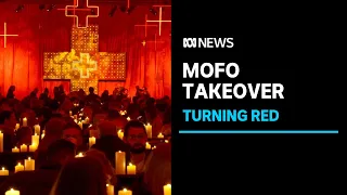 A city turns red as Dark MOFO begins its two-week takeover of Hobart | ABC News