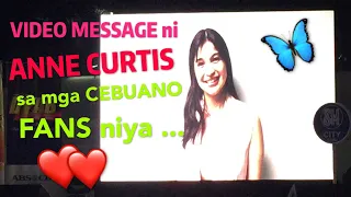 Anne Curtis VIDEO MESSAGE sa mga Cebuano Fans - The Mall The Merrier movie with Vice Ganda Ion Perez