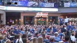 Blues fans watch Stanley Cup Game 7 in Boston from Ballpark Village in St. Louis