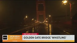 Gusty winds has Golden Gate whistling as storm rolls though