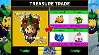 Trading PERMANENT T-REX for 24 Hours in Blox Fruits (Part 2)