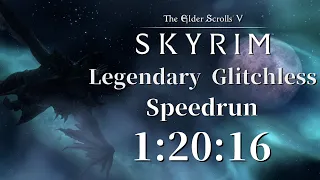 [WR] The Elder Scrolls V: Skyrim Legendary Difficulty Glitchless Speedrun in 1:20:16 IGT