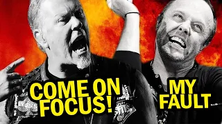 JAMES HETFIELD GETS ANGRY AFTER LARS ULRICH MESSES UP A METALLICA REHEARSAL - RARE