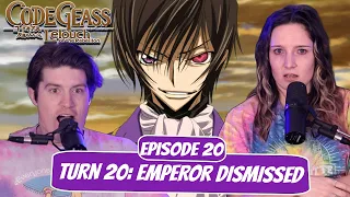 LELOUCH TRAPS THE EMPEROR! | Code Geass Newlyweds Reaction | Ep 2x20 “Turn 20: Emperor Dismissed”