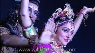 Hema Malini Bollywood actress performs Indian Classical Dance - archival 1990's record