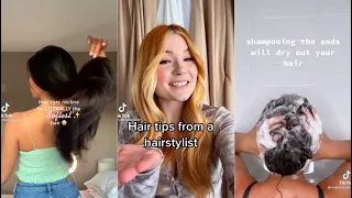 ✨HAIR CARE TIPS AND ROUTINE✨~ TIK TOK COMPILATION