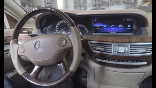 Mercedes S-Class W221 Android multimedia with backup camera