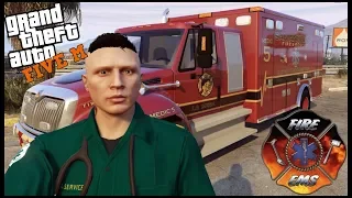 GTA 5 ROLEPLAY - FIRST DAY ON THE JOB AS ROOKIE EMT - EP. 1 - FIRE/EMT