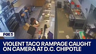 Man goes on violent rampage inside Northwest Chipotle