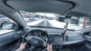 BEHIND THE WHEEL / MITSUBISHI LANCER X [2.0 150Н.р] 🇯🇵 / POV TEST DRIVE / FIRST PERSON TEST DRIVE