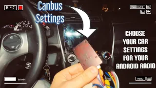 How to Enable Canbus Setting in After Market Android Stereo for Toyota Camry?