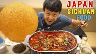 SPICY Sichuan Chinese Food & GIANT SESAME BALL in Tokyo Japan