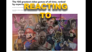 Reacting to GQ Magazine's Greatest 100 Games of all time. Part 2: Pain.