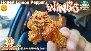 Popeyes® Honey Lemon Pepper Wings Review! 🍯🍋🌶️ | Digital Exclusive New Flavor! | theendorsement