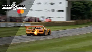 7-litre V8 McLaren M8F Can-Am car monsters Goodwood hill