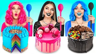 Eating Only 1 Color of Food Challenge | Rainbow Desserts by RATATA POWER