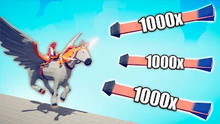 PEGAS vs 1000x OVERPOWERED UNITS - TABS | Totally Accurate Battle Simulator 2024