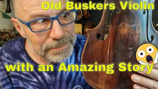 He Busked to help kids... Old Hopf violin Restoration part 1