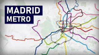 Evolution of the Madrid Metro 1919-2021 (animation)