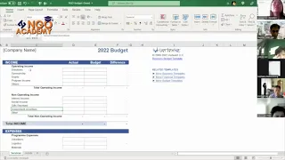 Simple budget template example for nonprofits / NGOs | NGO Academy Highlights