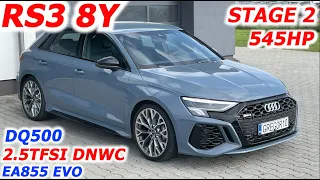 Audi RS3 8Y 545HP DRAGY BIG Performance Test Intercooler Intake DynoRun 2.5TFSI DNWC Stage2 GREGOR10