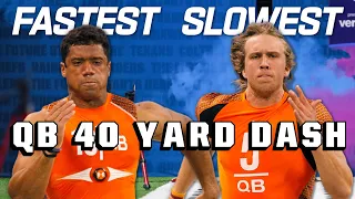 Slowest & Fastest QB 40-Yard Dash Times of the 2010s!