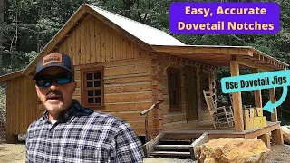 How to use dovetail jigs to build a log cabin.