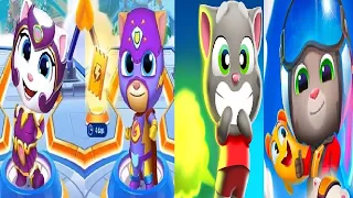 Talking Tom Hero Dash VS Talking Tom Farts VS Talking Tom Sky RUN Android Gameplay