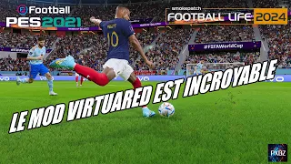 Le PATCH VIRTUARED pour PES 2021 est MABOULE // Gameplay de PES 2021/Foobtall Life 2024 sur PC