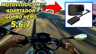 TESTE DE ADAPTADOR DE MICROFONE GOPRO HERO 5, 6 e 7 MOTOVLOG