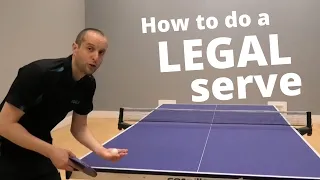 How to do a LEGAL table tennis serve (part 1 of 3)