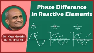 Phasor Diagram AC Circuit | Phase Differences in Resistor, Inductor, Capacitor | Reactive Elements