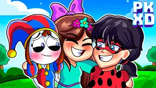 ¡POMNI Y LADYBUG SE VUELVEN MEJORES AMIGAS EN PK XD! 🐞😱🤡✨ BELA JUEGA PK XD ROLEPLAY