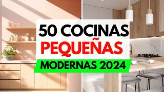 50 COCINAS PEQUEÑAS MODERNAS 2024 | Diseños, Ideas, Colores, Muebles, Gabinetes, Decoración...