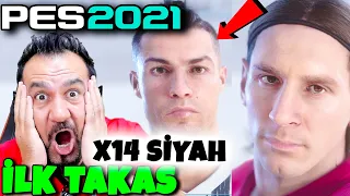 PES 2021 İLK TAKAS! RONALDO VE GENÇ MESSİ GELDİ! x14 SİYAH TOP! | PES 2021 SİYAH TOP AÇILIMI