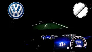 Volkswagen Golf 8 TOP SPEED AUTOBAHN DRIVE POV  2.0 TDI 150PS | 234kmh