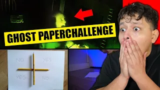 DO NOT TRY THE GHOST PAPER CHALLENGE AT 3AM!! (OUR BATHROOM GOT HAUNTED!)