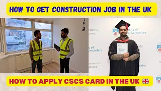 How to get construction job in the UK 🇬🇧 CSCS Card #uk #london #cscscard