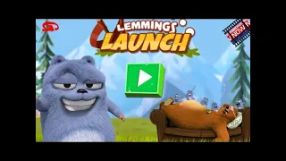 Grizzy and the Lemmings. Lemmings Launch.Online game.