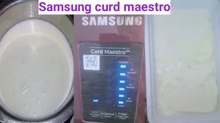 How to make curd in Samsung curd maestro fridge #samsungfridge #kendraparastatus #kendraparanews