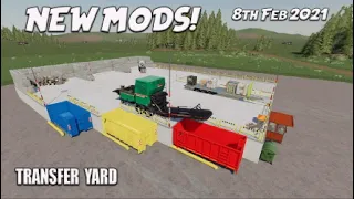 NEW MODS | TRANSFER YARD | (Review) Farming Simulator 19 FS19 8th Feb 2021 PS5.