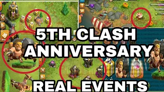5th CLASH ANNIVERSARY 🎂 ALL EVENTS GAME PLAY| SHRINK TRAP, SURPRISE BOMB, BATTLE RAM, CAKE MUCHMORE