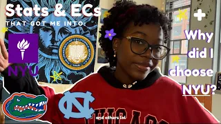 STATS and ECs that got me into NYU, UC BERKELEY + more | Why I chose NYU ✨