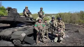 Украинские защитники из 227 батальона в Старом Салтове на Харьковщине уничтожили танк орков Т-90