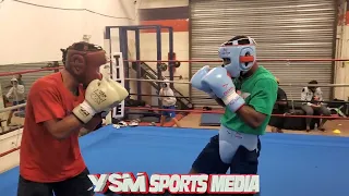 Raymond Ford spars 6rds with Paul Kroll in preparation of his bout with Edward Vasquez