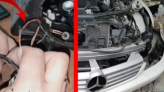 Replacement of a Headlight on Mercedes W219, C219, CLS / How to Remove Headlights on W219