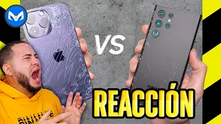 iPhone 14 Pro Vs Galaxy S22 Ultra PRUEBA DE DESTRUCCION!!!!!! REACCION!